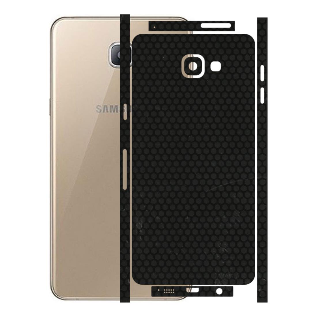 Samsung A/S Series Phone Skins (All Models) - Black honeycomb - 3D Embossed Finish (L-114) Samsung Galaxy A9 Pro