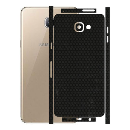 Samsung A/S Series Phone Skins (All Models) - Black honeycomb - 3D Embossed Finish (L-114) Samsung Galaxy A9 Pro