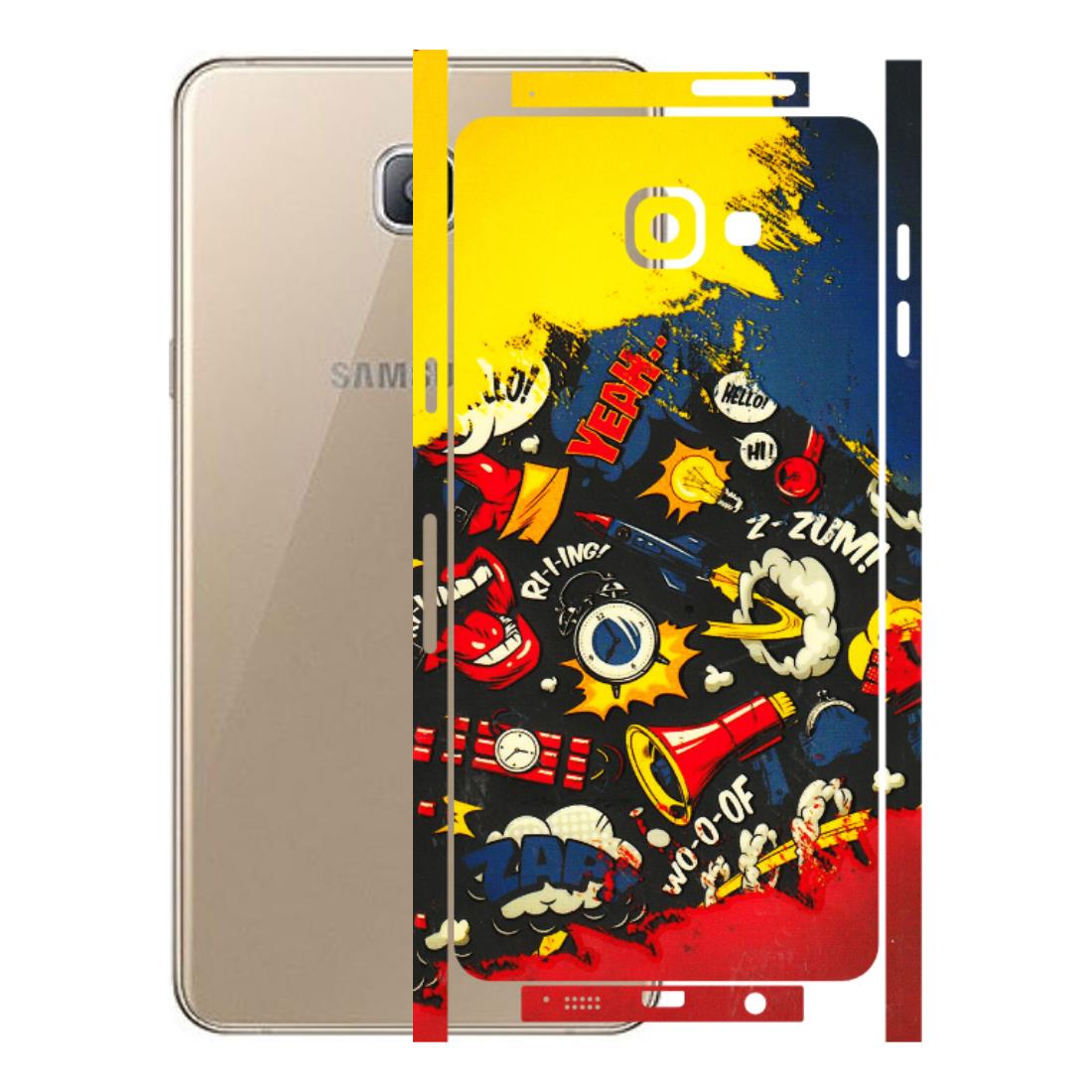 Samsung A/S Series Phone Skins (All Models) - Pacific Doodle Art - 3D Embossed Finish (L-120) Samsung Galaxy A9 Pro