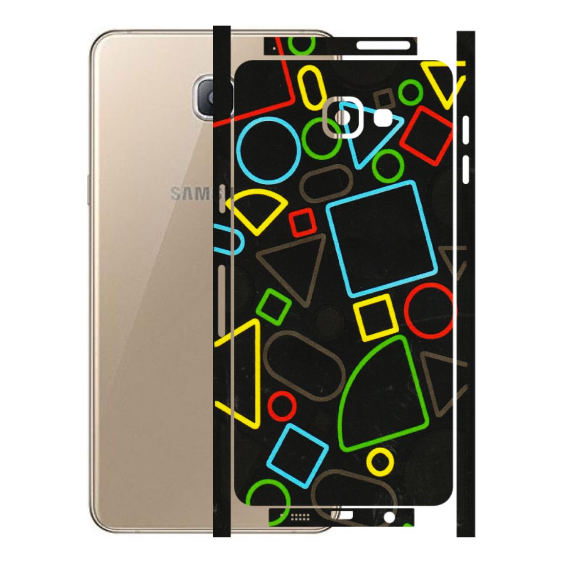 Samsung A/S Series Phone Skins (All Models) - Black Shapes - 3D Embossed Finish (L-131) Samsung Galaxy A9 Pro