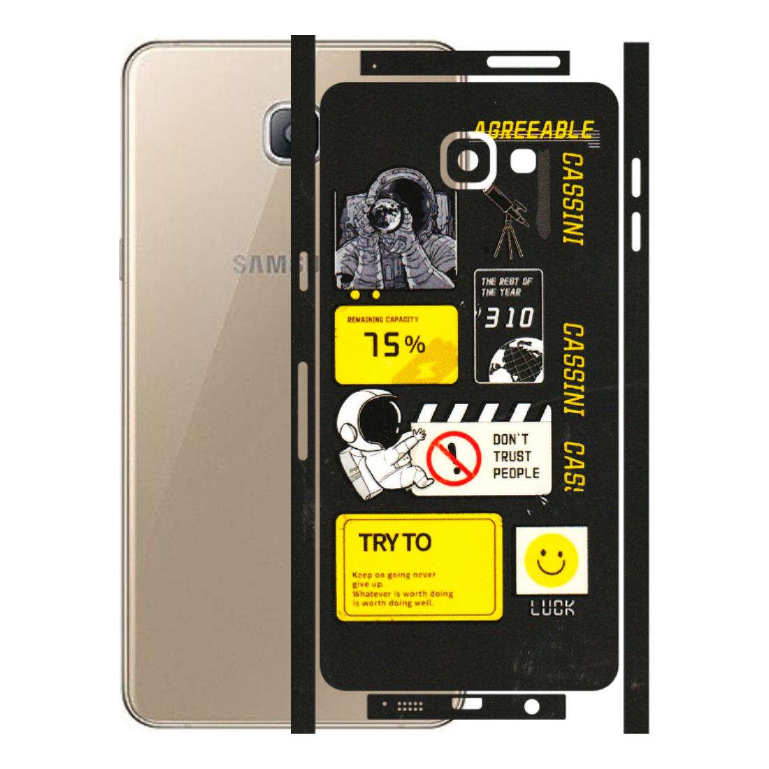 Samsung A/S Series Phone Skins (All Models) - Black Cassini - 3D Embossed Finish (L-161) Samsung Galaxy A9 Pro