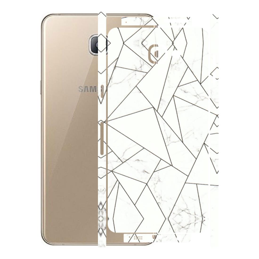 Samsung A/S Series Phone Skins (All Models) - Luxury White Marble Effect - 3D Embossed Finish (L-168) Samsung Galaxy A9 Pro
