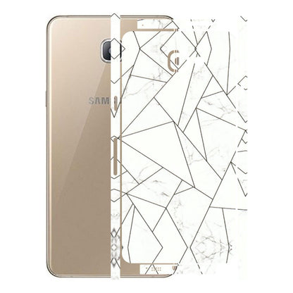 Samsung A/S Series Phone Skins (All Models) - Luxury White Marble Effect - 3D Embossed Finish (L-168) Samsung Galaxy A9 Pro