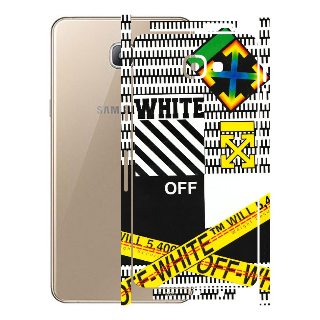Samsung A/S Series Phone Skins (All Models) - White Off Abstract - 3D Embossed Finish (L-172) Samsung Galaxy A9 Pro