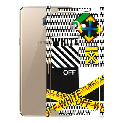 Samsung A/S Series Phone Skins (All Models) - White Off Abstract - 3D Embossed Finish (L-172) Samsung Galaxy A9 Pro
