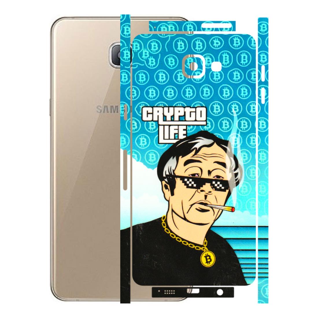 Samsung A/S Series Phone Skins (All Models) - Crypto Thug Life - 3D Embossed Finish (L-179) Samsung Galaxy A9 Pro