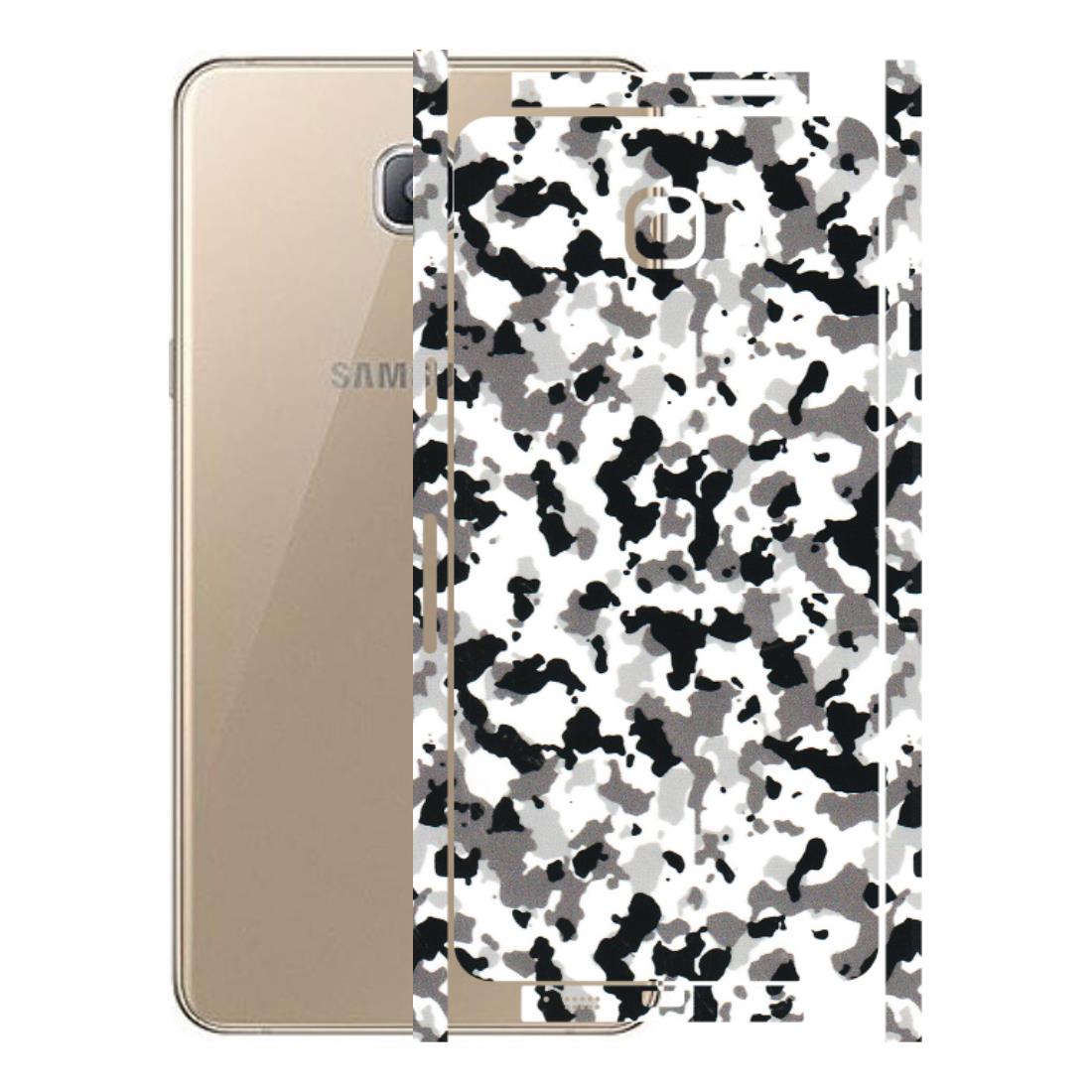 Samsung A/S Series Phone Skins (All Models) - White Black Camouflage - 3D Embossed Finish (L-18) Samsung Galaxy A9 Pro