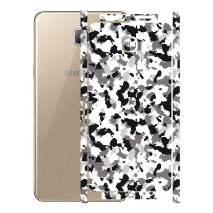 Samsung A/S Series Phone Skins (All Models) - White Black Camouflage - 3D Embossed Finish (L-18) Samsung Galaxy A9 Pro