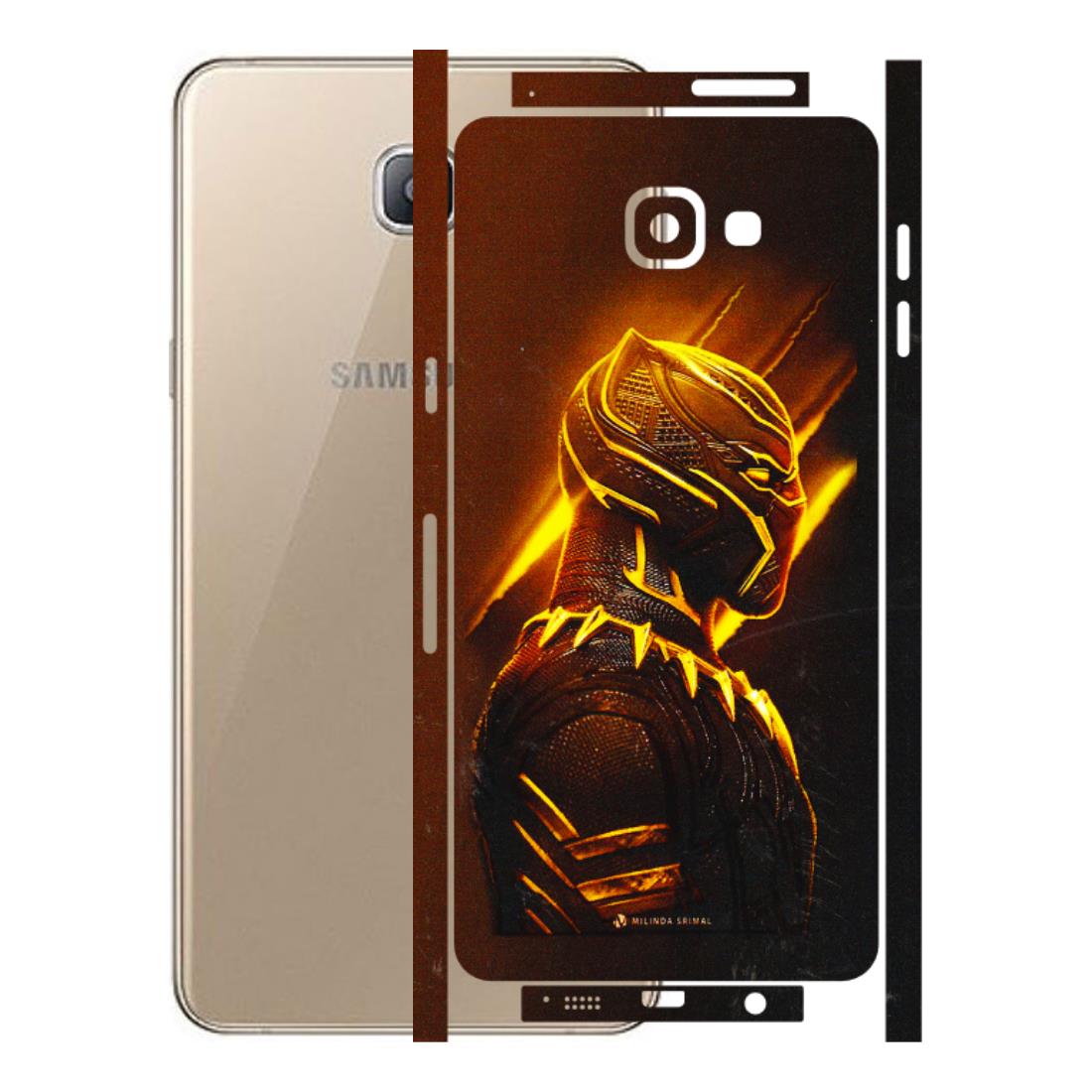 Samsung A/S Series Phone Skins (All Models) - Gold Black Panther - 3D Embossed Finish (L-181) Samsung Galaxy A9 Pro