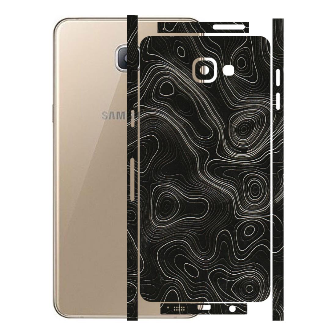 Samsung A/S Series Phone Skins (All Models) - Black Swirl - 3D Embossed Finish (L-196) Samsung Galaxy A9 Pro