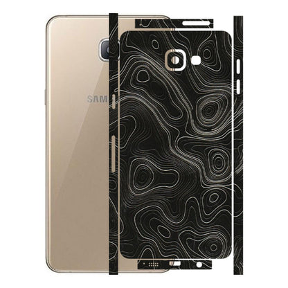 Samsung A/S Series Phone Skins (All Models) - Black Swirl - 3D Embossed Finish (L-196) Samsung Galaxy A9 Pro