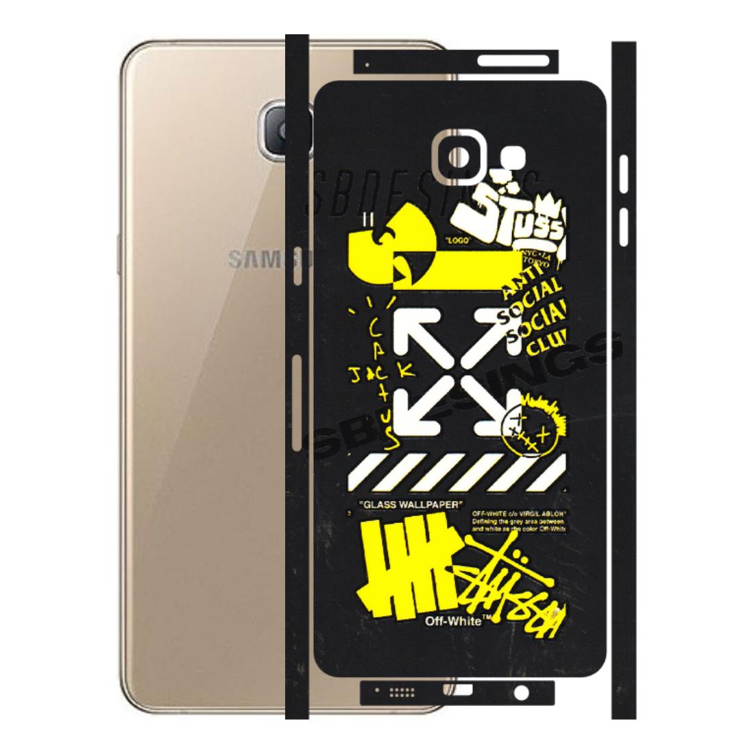 Samsung A/S Series Phone Skins (All Models) - Anti Social Graffiti - 3D Embossed Finish (L-198) Samsung Galaxy A9 Pro