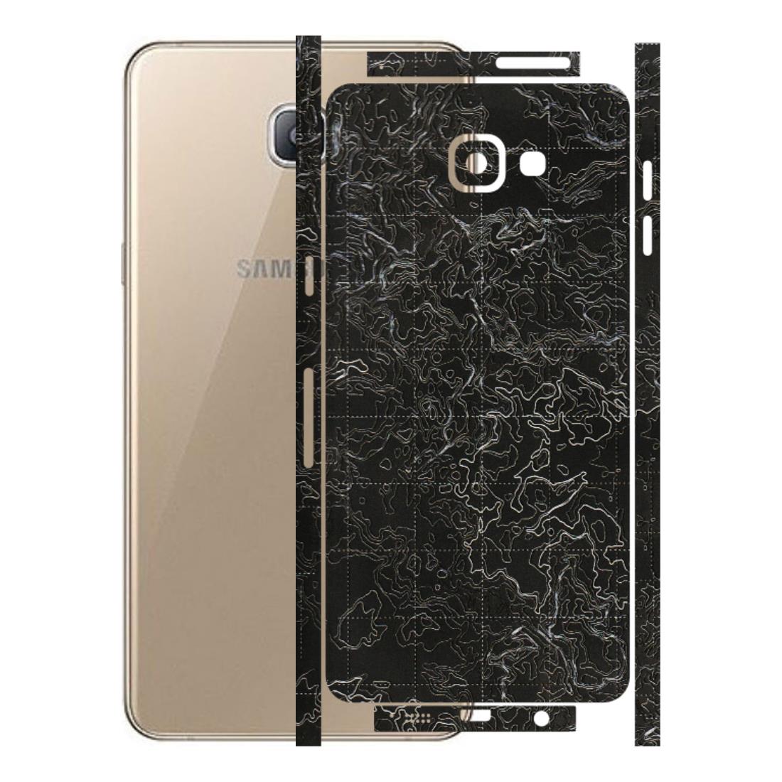 Samsung A/S Series Phone Skins (All Models) - Black map Texture - 3D Embossed Finish (L-201) Samsung Galaxy A9 Pro