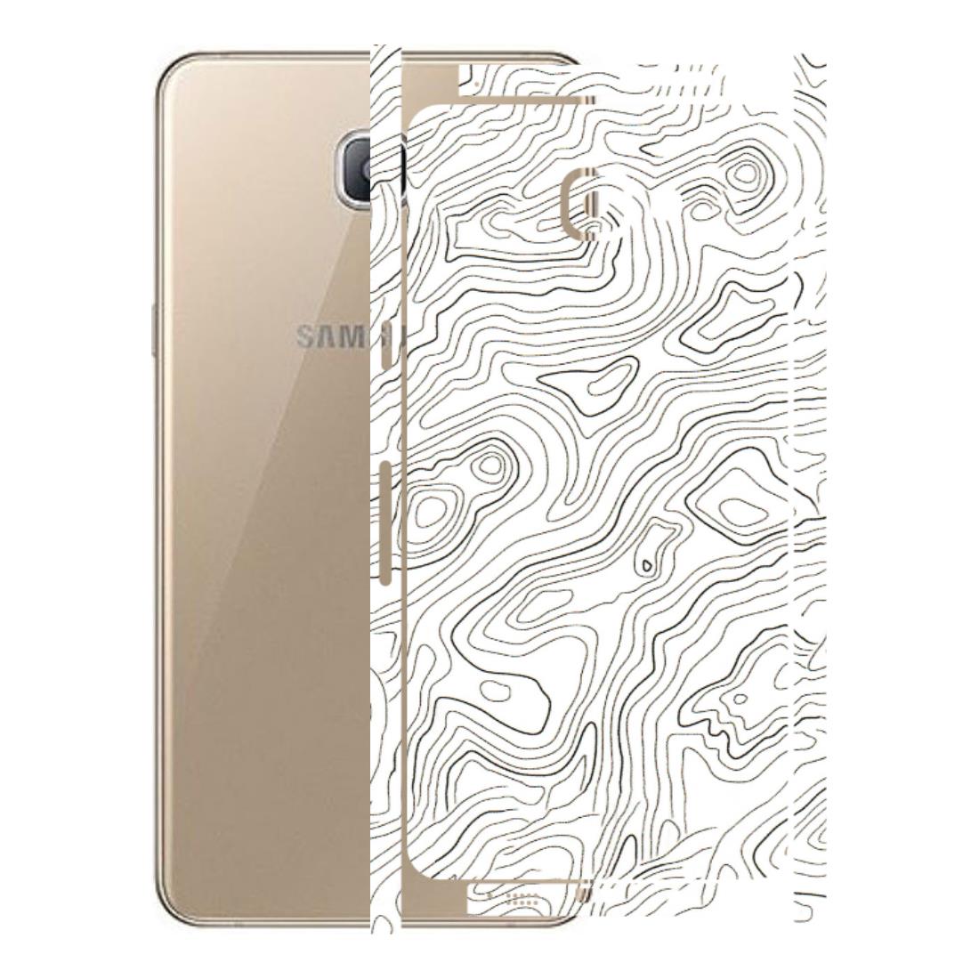 Samsung A/S Series Phone Skins (All Models) - White Black Swirls - 3D Embossed Finish (L-219) Samsung Galaxy A9 Pro