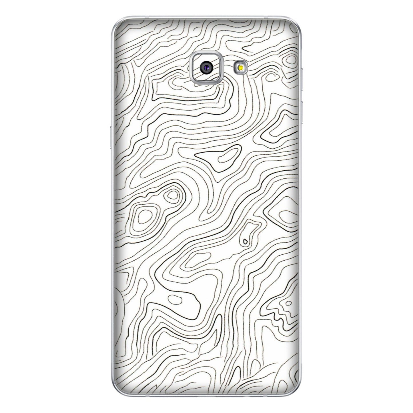 Samsung A/S Series Phone Skins (All Models) - White Black Swirls - 3D Embossed Finish (L-219) Samsung Galaxy A9 Pro