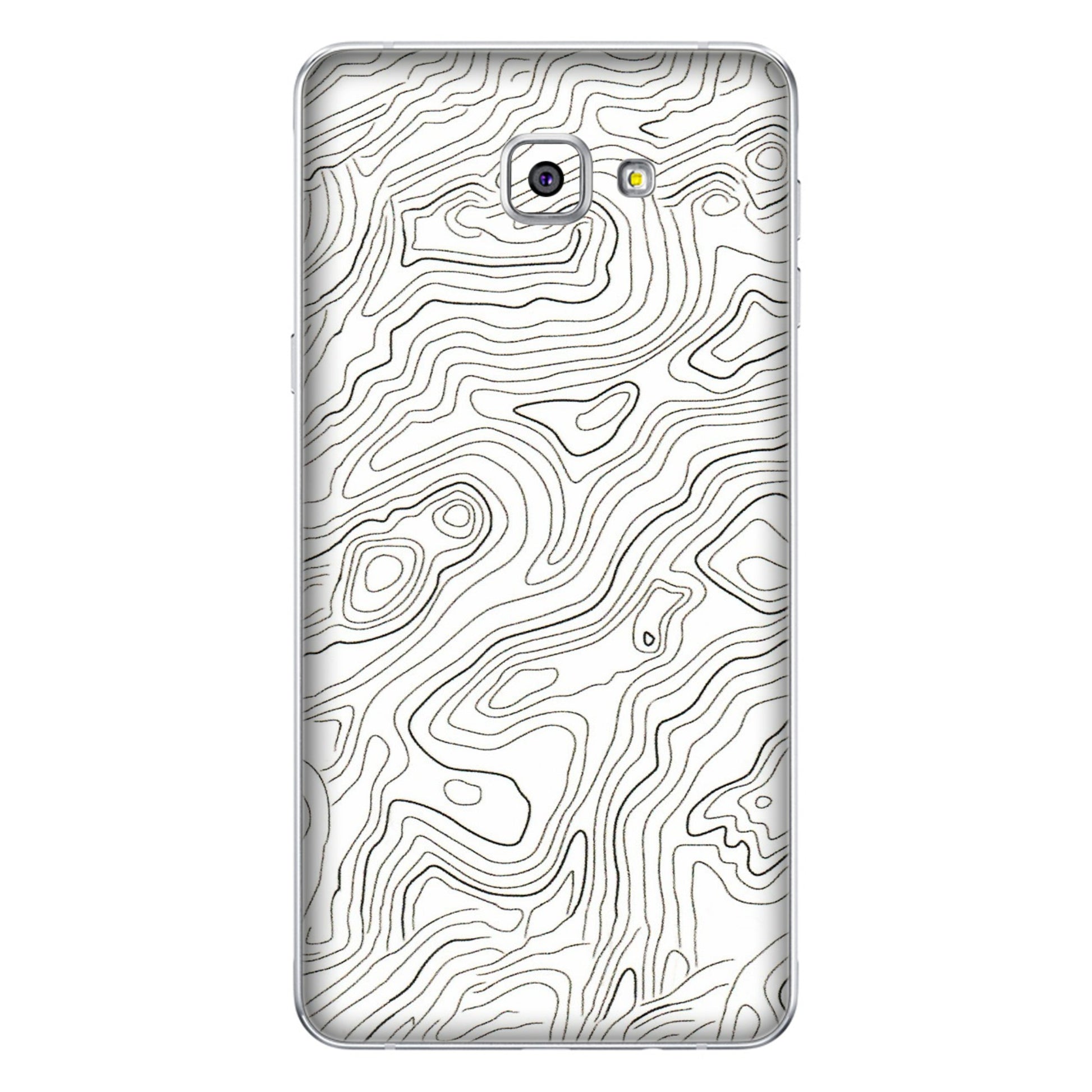 Samsung A/S Series Phone Skins (All Models) - White Black Swirls - 3D Embossed Finish (L-219) Samsung Galaxy A9 Pro