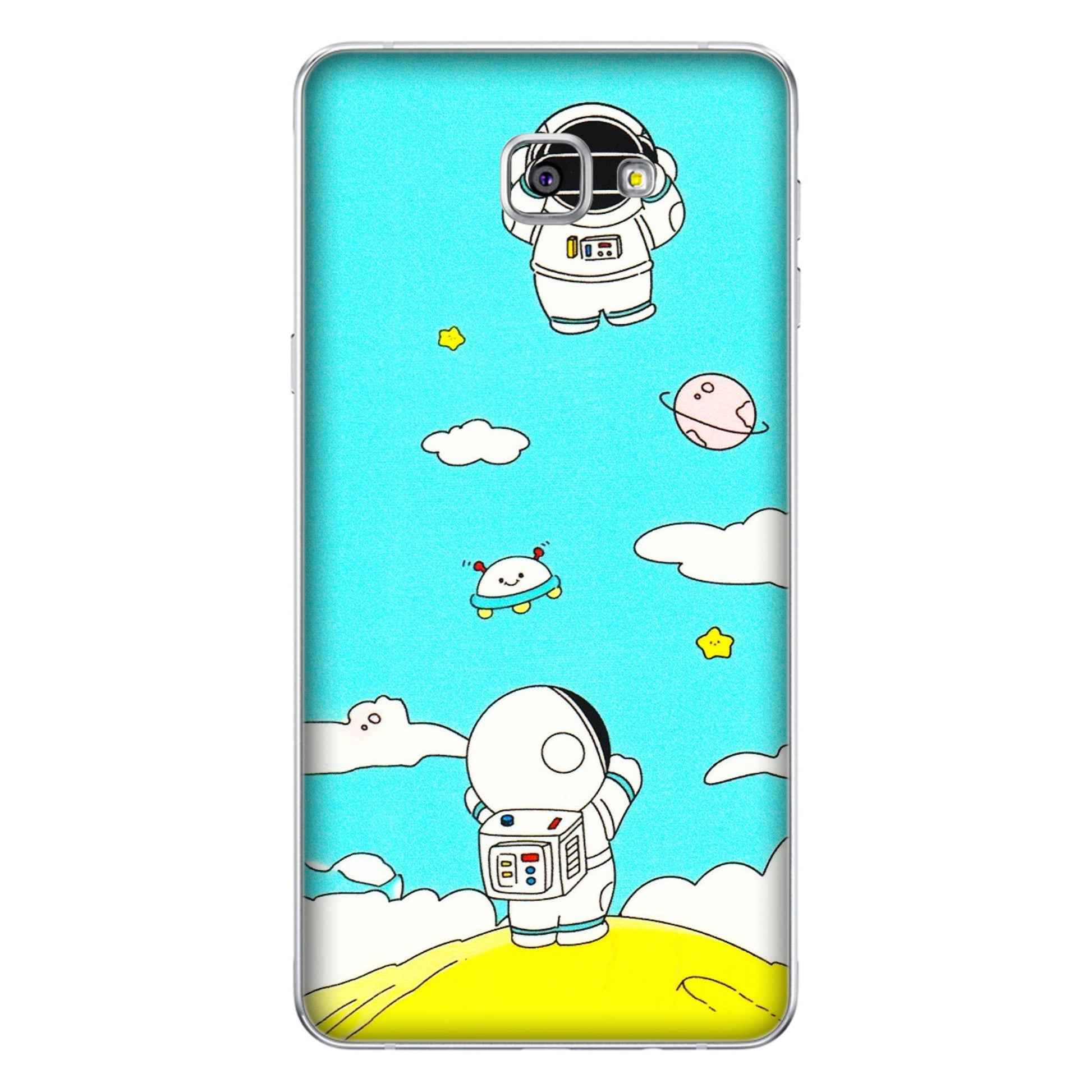 Samsung A/S Series Phone Skins (All Models) - Blue Skies Astro Float - 3D Embossed Finish (L-230) Samsung Galaxy A9 Pro