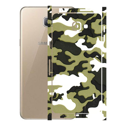 Samsung A/S Series Phone Skins (All Models) - Camouflages White And Green - 3D Embossed Finish (L-243) Samsung Galaxy A9 Pro