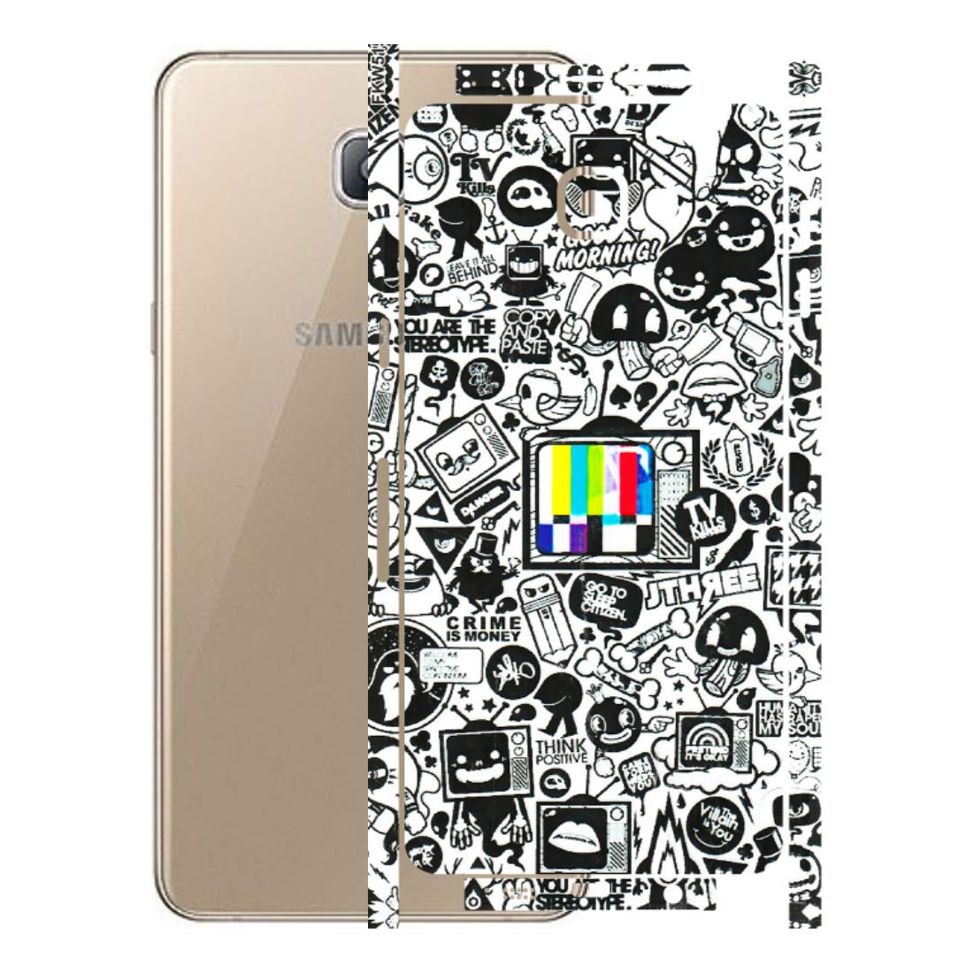 Samsung A/S Series Phone Skins (All Models) - Doodles Positive Art - 3D Embossed Finish (L-263) Samsung Galaxy A9 Pro