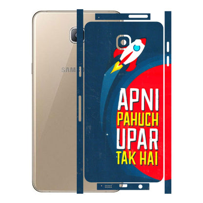 Samsung A/S Series Phone Skins (All Models) - Apni Pahuch Upar Tak Hai - 3D Embossed Finish (L-276) Samsung Galaxy A9 Pro