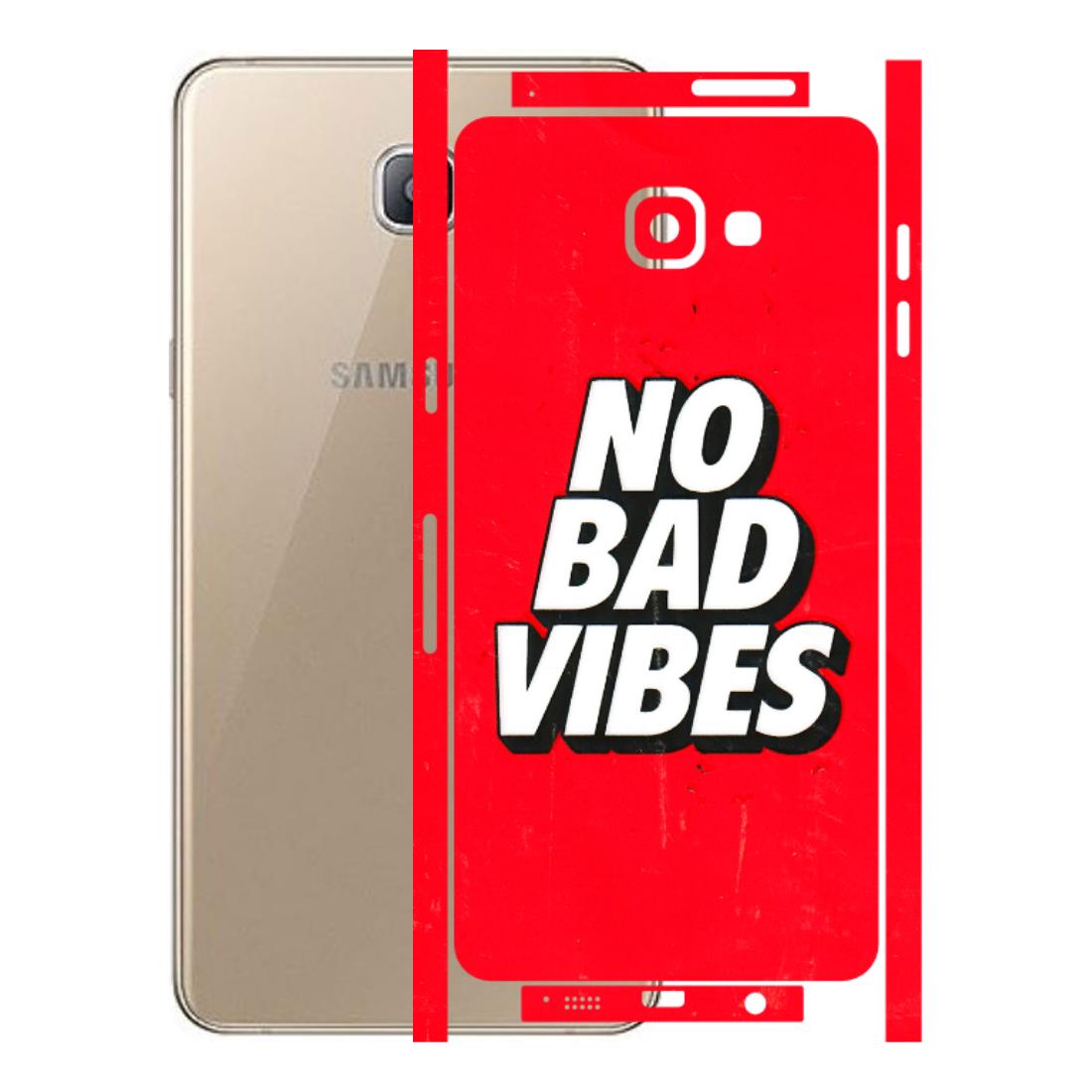 Samsung A/S Series Phone Skins (All Models) - No Bad Vibes - 3D Embossed Finish (L-280) Samsung Galaxy A9 Pro