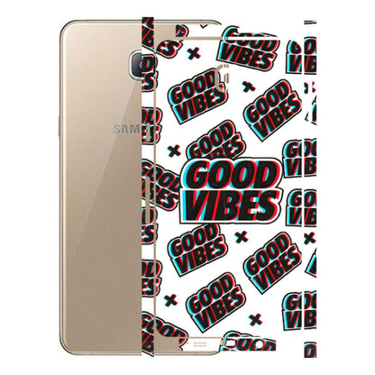 Samsung A/S Series Phone Skins (All Models) - Good Vibes - 3D Embossed Finish (L-282) Samsung Galaxy A9 Pro