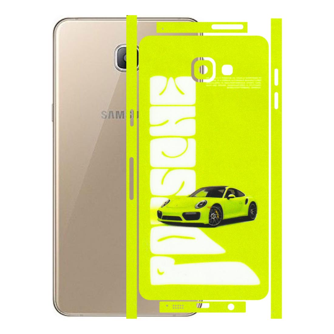 Samsung A/S Series Phone Skins (All Models) - Lime Green Porche - 3D Embossed Finish (L-30) Samsung Galaxy A9 Pro