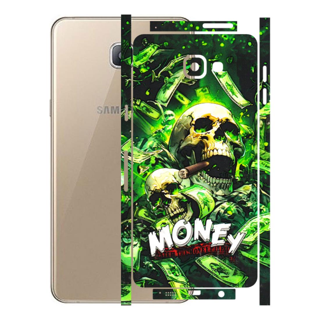 Samsung A/S Series Phone Skins (All Models) - Skull Money - 3D Embossed Finish (L-303) Samsung Galaxy A9 Pro