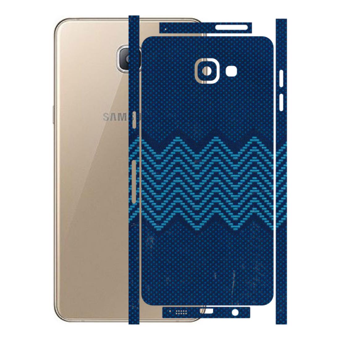 Samsung A/S Series Phone Skins (All Models) - Blue Sober Waves - 3D Embossed Finish (L-306) Samsung Galaxy A9 Pro