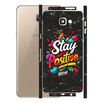 Samsung A/S Series Phone Skins (All Models) - Stay Positive Black - 3D Embossed Finish (L-31) Samsung Galaxy A9 Pro