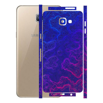 Samsung A/S Series Phone Skins (All Models) - Purple Ripples Swirl - 3D Embossed Finish (L-314) Samsung Galaxy A9 Pro