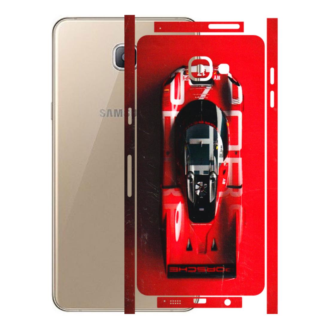 Samsung A/S Series Phone Skins (All Models) - Red Porsche Car Logo - 3D Embossed Finish (L-315) Samsung Galaxy A9 Pro
