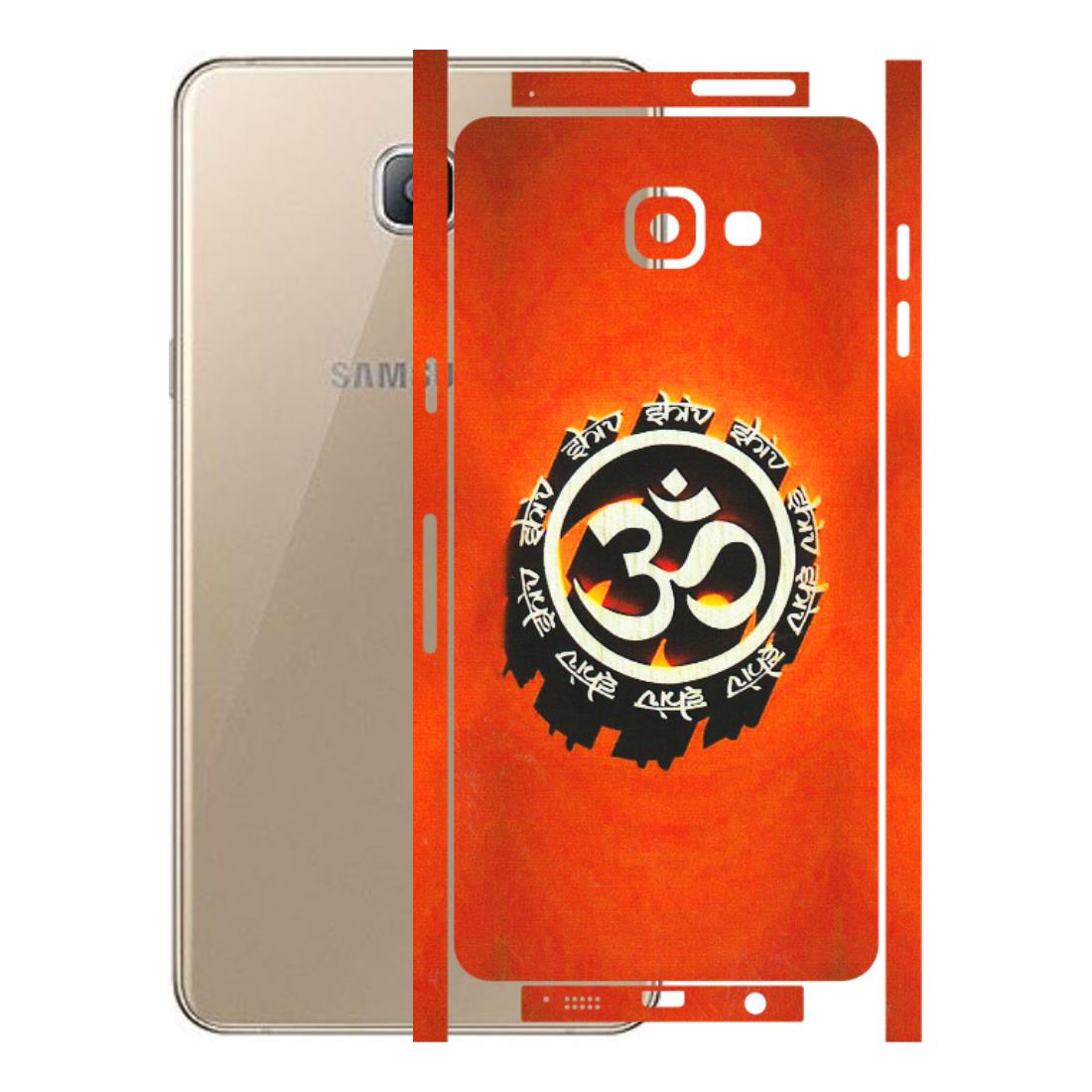 Samsung A/S Series Phone Skins (All Models) - Aum Shiv Orange - 3D Embossed Finish (L-32) Samsung Galaxy A9 Pro