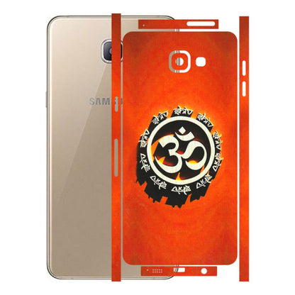 Samsung A/S Series Phone Skins (All Models) - Aum Shiv Orange - 3D Embossed Finish (L-32) Samsung Galaxy A9 Pro