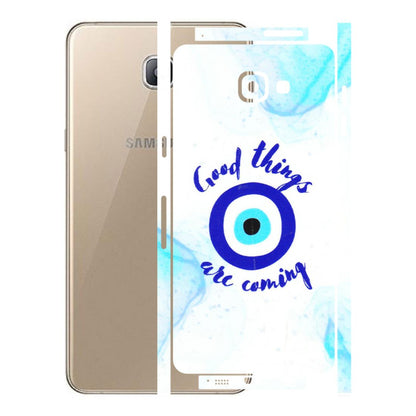 Samsung A/S Series Phone Skins (All Models) - Evil Eye Good Things Are Coming - 3D Embossed Finish (L-322) Samsung Galaxy A9 Pro
