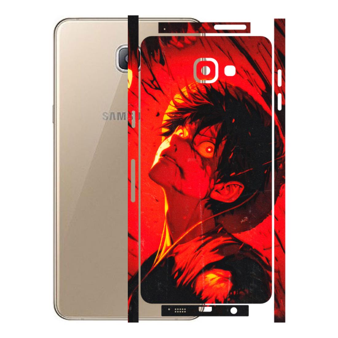 Samsung A/S Series Phone Skins (All Models) - D.Luffy Power Up One Piece Anime - 3D Embossed Finish (L-326) Samsung Galaxy A9 Pro