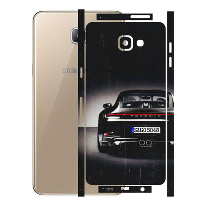 Samsung A/S Series Phone Skins (All Models) - New Black Porsche GT3 - 3D Embossed Finish (L-327) Samsung Galaxy A9 Pro