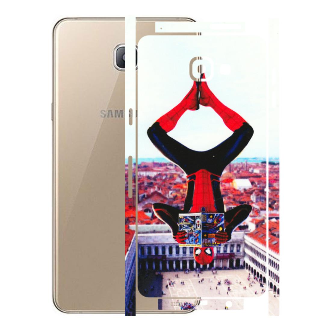 Samsung A/S Series Phone Skins (All Models) - Spiderman Hanging - 3D Embossed Finish (L-53) Samsung Galaxy A9 Pro