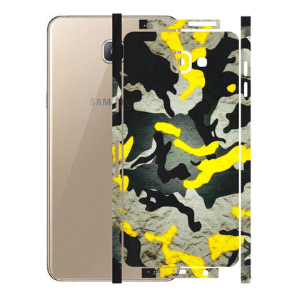 Samsung A/S Series Phone Skins (All Models) - Yellow Camouflage - 3D Embossed Finish (L-61) Samsung Galaxy A9 Pro