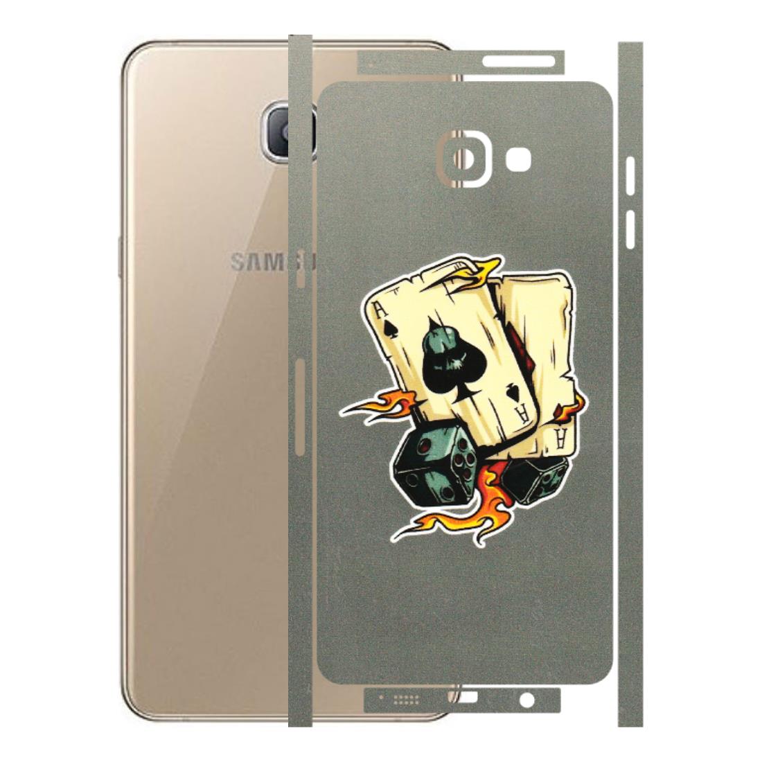 Samsung A/S Series Phone Skins (All Models) - Grey Cards Of Ace - 3D Embossed Finish (L-77) Samsung Galaxy A9 Pro