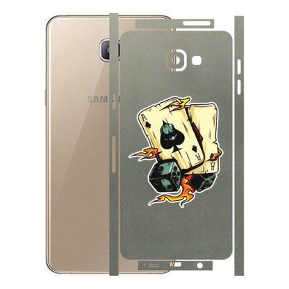Samsung A/S Series Phone Skins (All Models) - Grey Cards Of Ace - 3D Embossed Finish (L-77) Samsung Galaxy A9 Pro