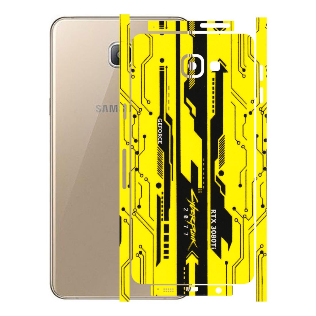 Samsung A/S Series Phone Skins (All Models) - Yellow Cyberpunk - 3D Embossed Finish (L-93) Samsung Galaxy A9 Pro