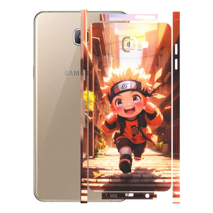 Samsung A/S Series Phone Skins (All Models) - Naruto Cute Toon Running - Matte Finish (M-04) Samsung Galaxy A9 Pro