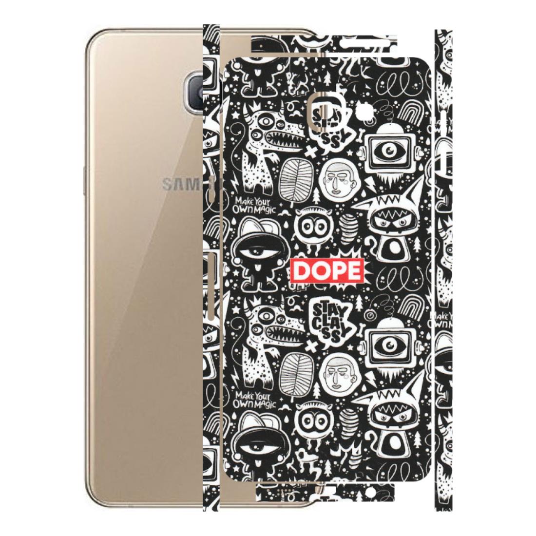 Samsung A/S Series Phone Skins (All Models) - Dope Stay Classy Black Doodles - Matte Finish (M-126) Samsung Galaxy A9 Pro