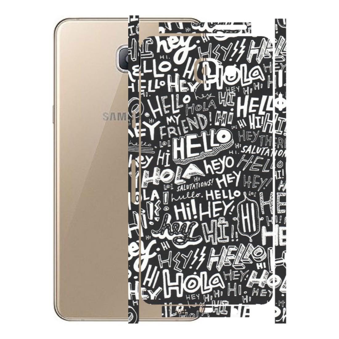 Samsung A/S Series Phone Skins (All Models) - Hi Hello Doodles - Matte Finish (M-25) Samsung Galaxy A9 Pro