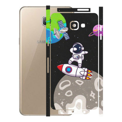 Samsung A/S Series Phone Skins (All Models) - Astronaut Vibing Toon Running - Matte Finish (M-39) Samsung Galaxy A9 Pro