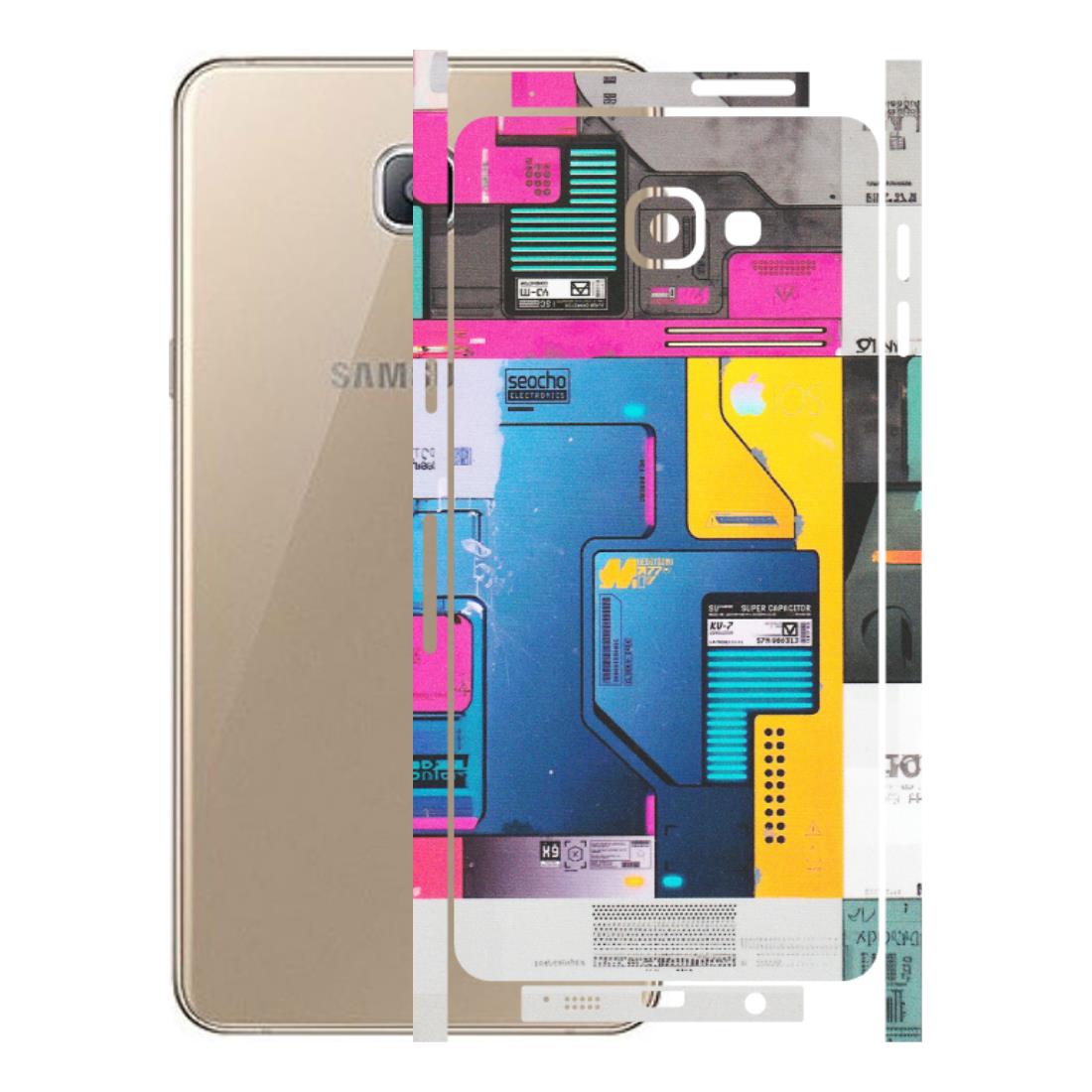 Samsung A/S Series Phone Skins (All Models) - Colourfull Motherboard Internals - Matte Finish (M-55) Samsung Galaxy A9 Pro