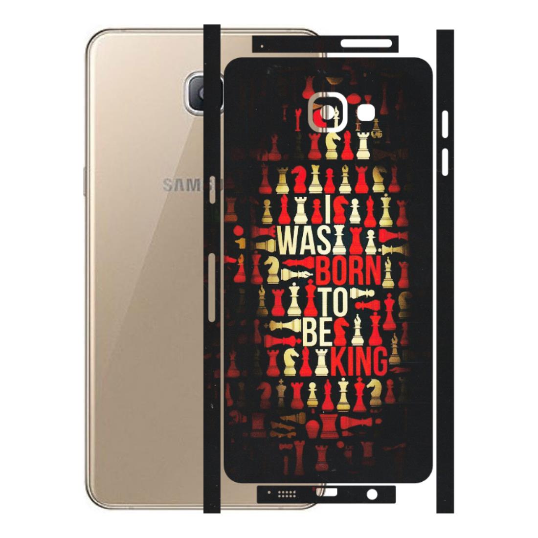 Samsung A/S Series Phone Skins (All Models) - Born To Be King - Matte Finish (M-73) Samsung Galaxy A9 Pro
