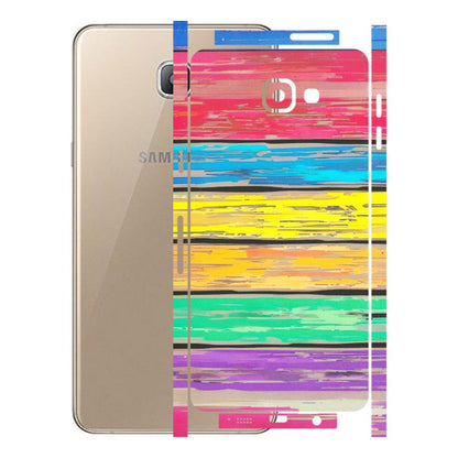 Samsung A/S Series Phone Skins (All Models) - Multi Colour Wooden Wall - Matte Finish (M-96) Samsung Galaxy A9 Pro