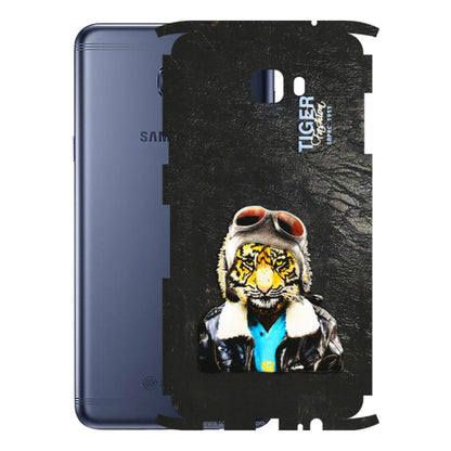Samsung M/F/Note/Flip and C Phone Skins (All Models) - Rider Tiger - 3D Embossed Finish (L-113) Samsung Galaxy C7 Pro